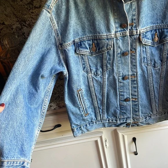 Vintage 90s Orange Tab Levi’s Denim Jacket - Picture 9 of 11